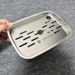 304 Stainless Steel Tea Tray, "Fengxue" Style, Hollow-Out Fruit Pattern, Simple Design for Outdoor