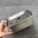 304 Stainless Steel Tea Tray, "Fengxue" Style, Hollow-Out Fruit Pattern, Simple Design for Outdoor - Image 2