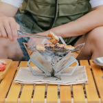 Card-Style Detachable BBQ Grill, Portable Stainless Steel Grill for Camping - Image 3