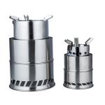 Large Portable Wood Stove with Blower, Outdoor Smokeless Camp Stove - Image 3