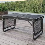 Outdoor Folding Table, Multi-functional with Wire Mesh for BBQ, Portable Aluminum Picnic Table - Image 2