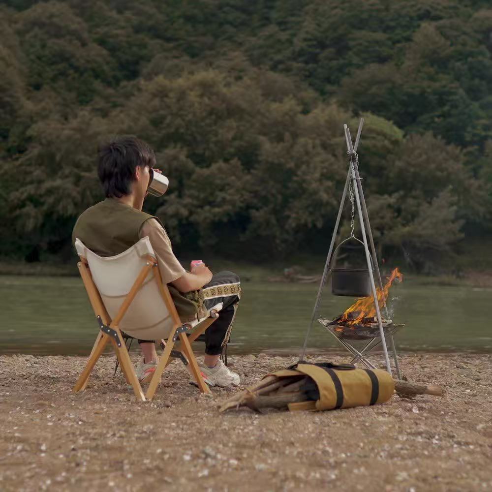 微信图片_20251031112626_208_497 Pocket Campfire Pit, Portable Bonfire Stand, Wood Burning Stove for Outdoor Camping - Image 1