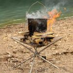 Pocket Campfire Pit, Portable Bonfire Stand, Wood Burning Stove for Outdoor Camping - Image 3