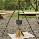 Tripod Cooking Stand for Campfire, Portable Stainless Steel Pot Hanger for Outdoor Cooking - Image 2